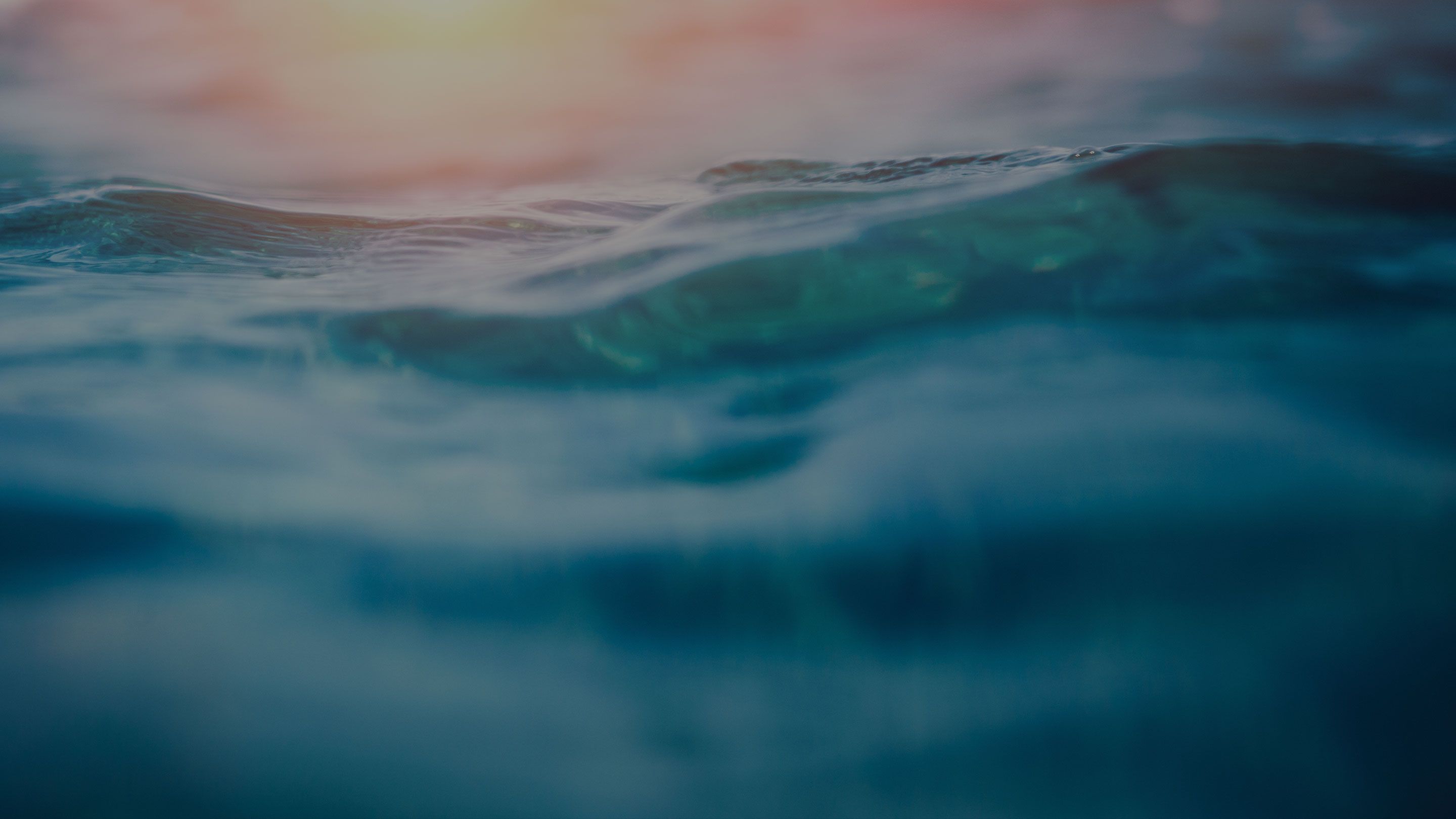 rolling blue ocean water