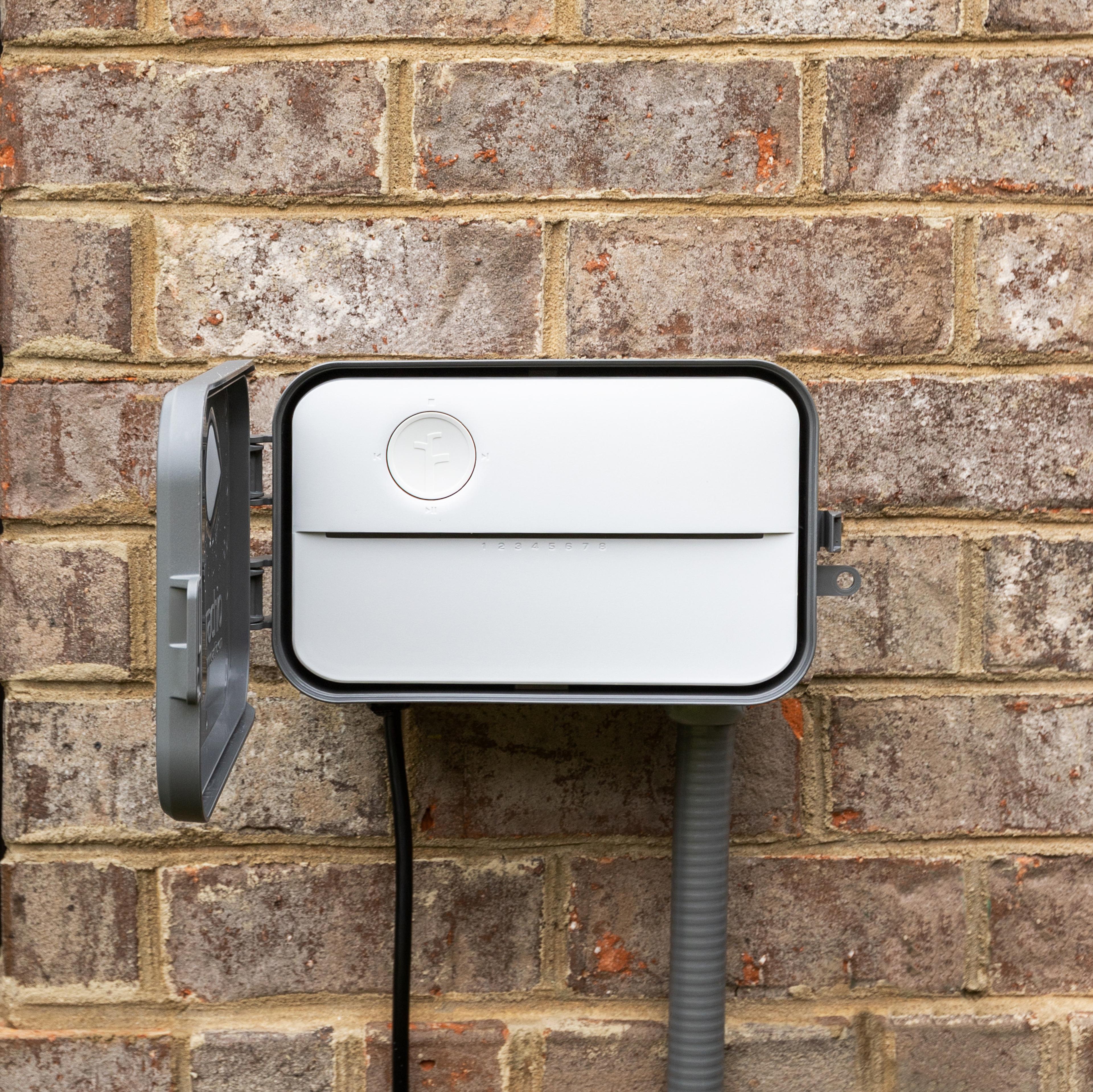 Rachio controller installed outdoors