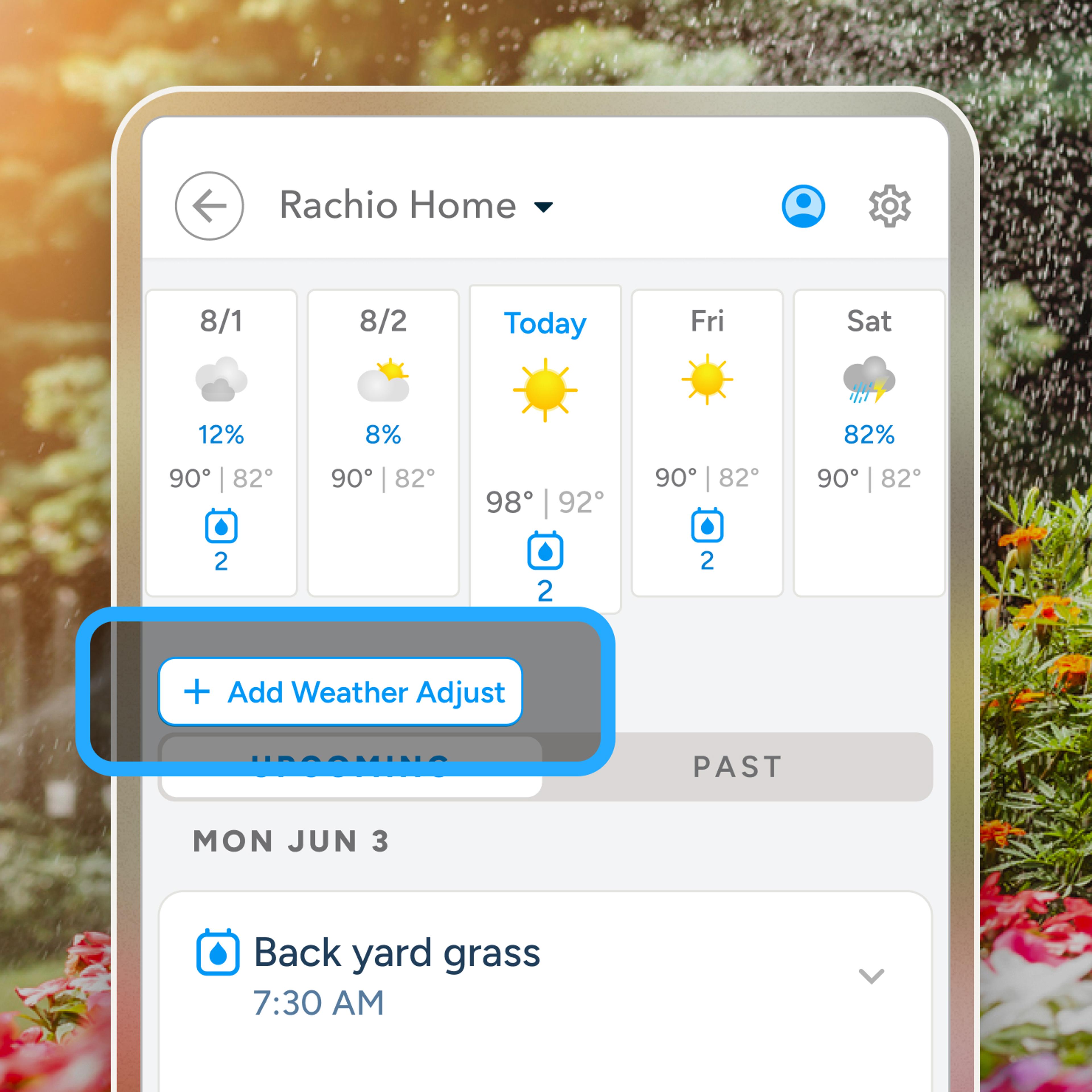 App screenshot highlighting button to add Heat Wave Boost in the app