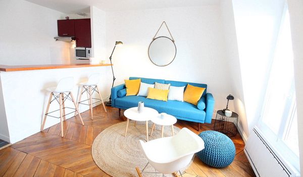 Appartement RUE BROCHANT, PARIS 17ÈME  - Salon vue mezzanine - Chasseur immobilier - Paris et Hauts-De-Seine