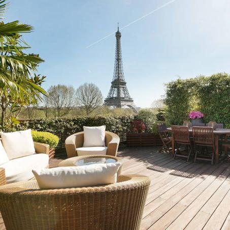 Terrasse 2 - Vue tour Eiffel - Résidence principale - Paris et Hauts-De-Seine - Chasseur d'appartement - Immobilier de luxe