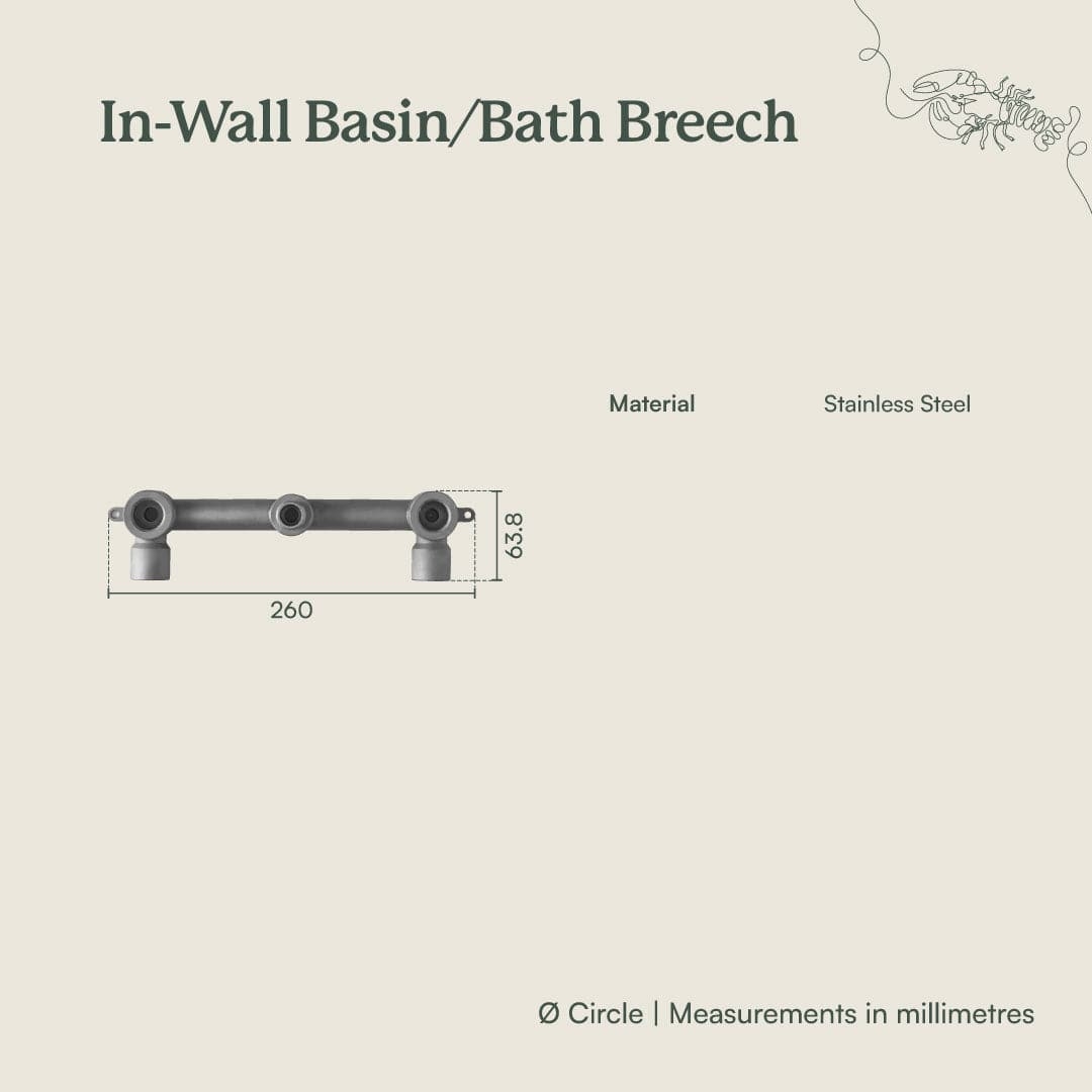 Yabby TAPWARE In Wall Basin-Bath Breech