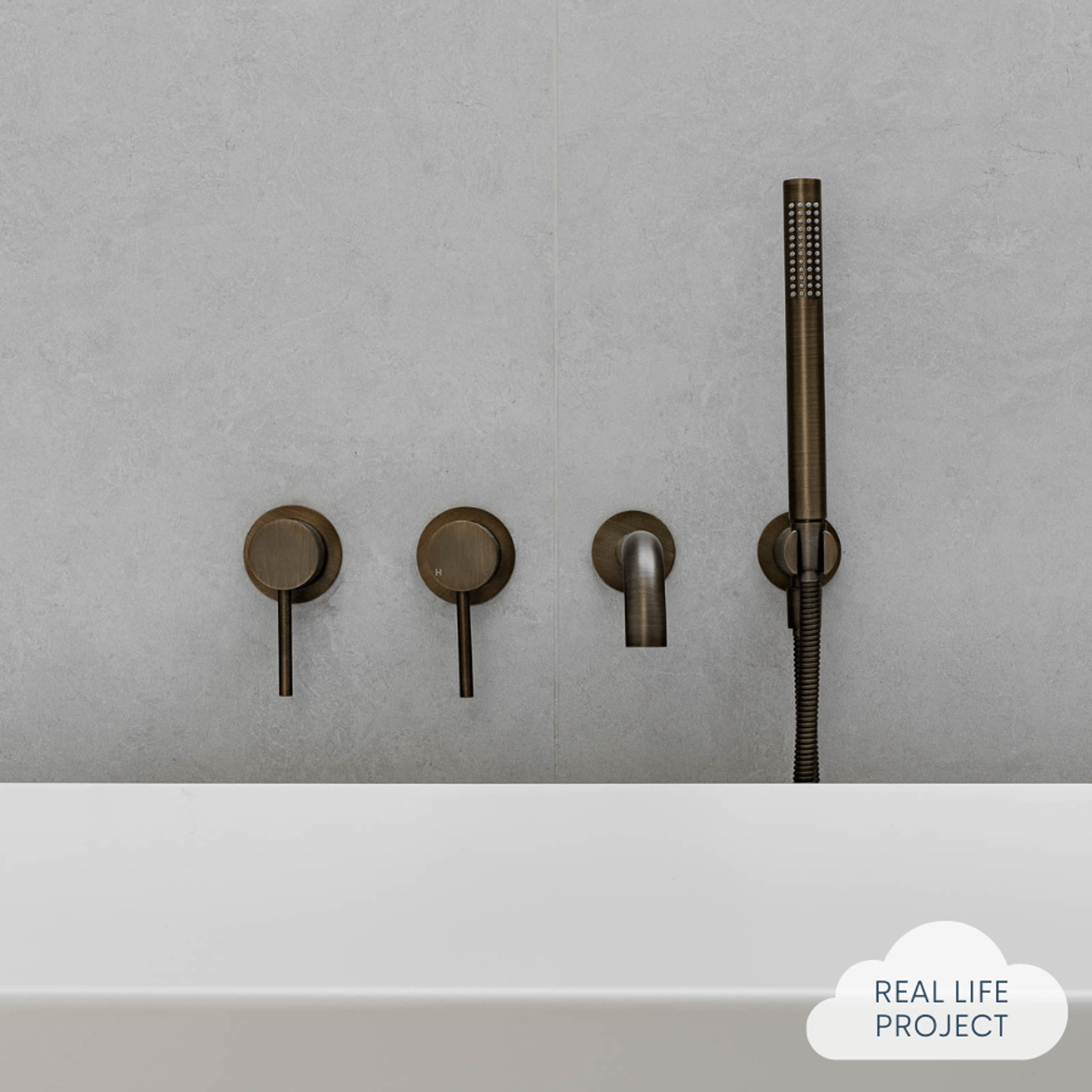 Yabby TAPWARE Wall Mixer Antique Brass