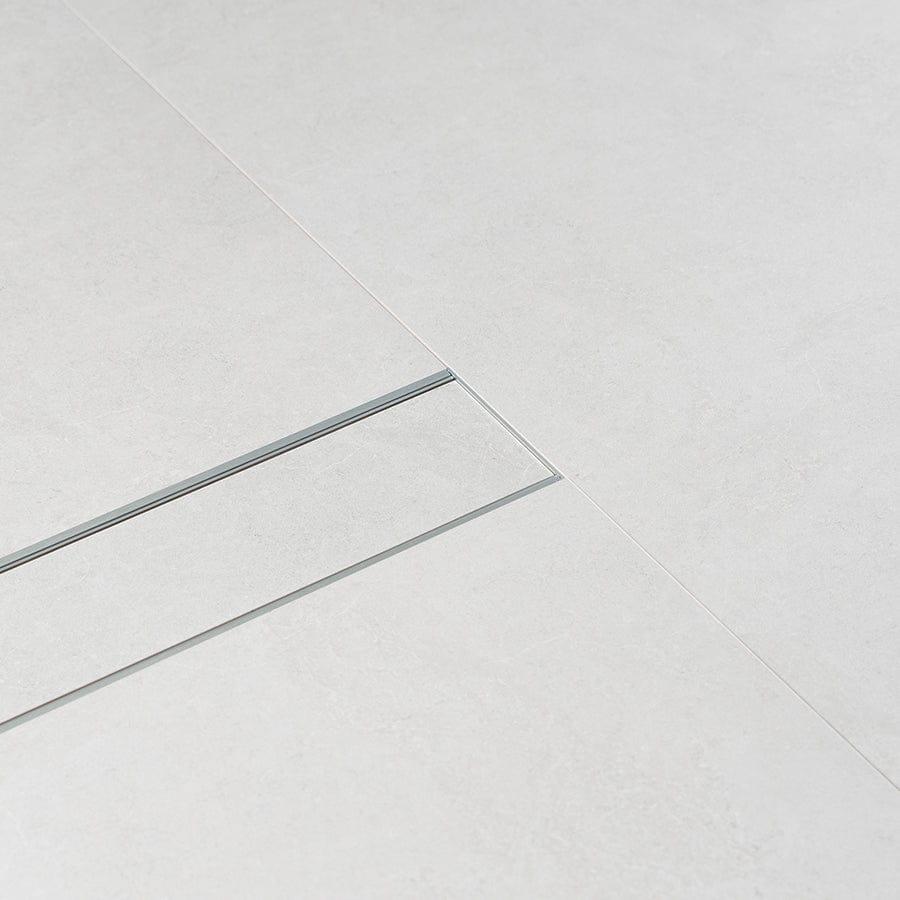 TileCloud TAPWARE Alumunium Floor Drain 1M Brushed Silver