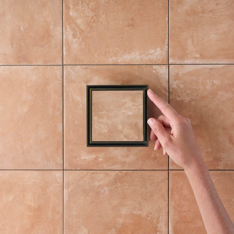 Yabby TAPWARE Tile Insert Floor Waste Large Antique Brass