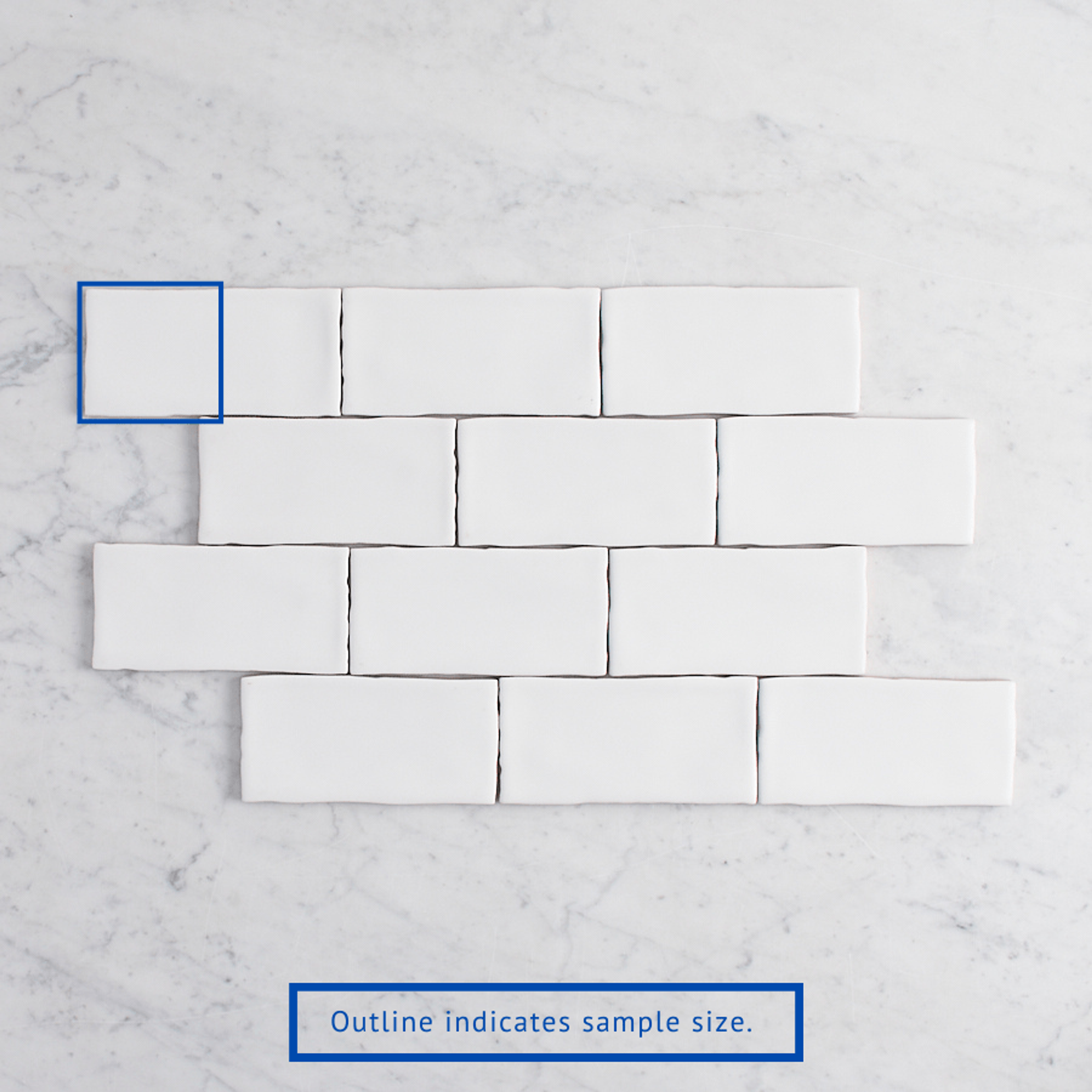 TileCloud TILE Newport Matte Small White Subway Tile