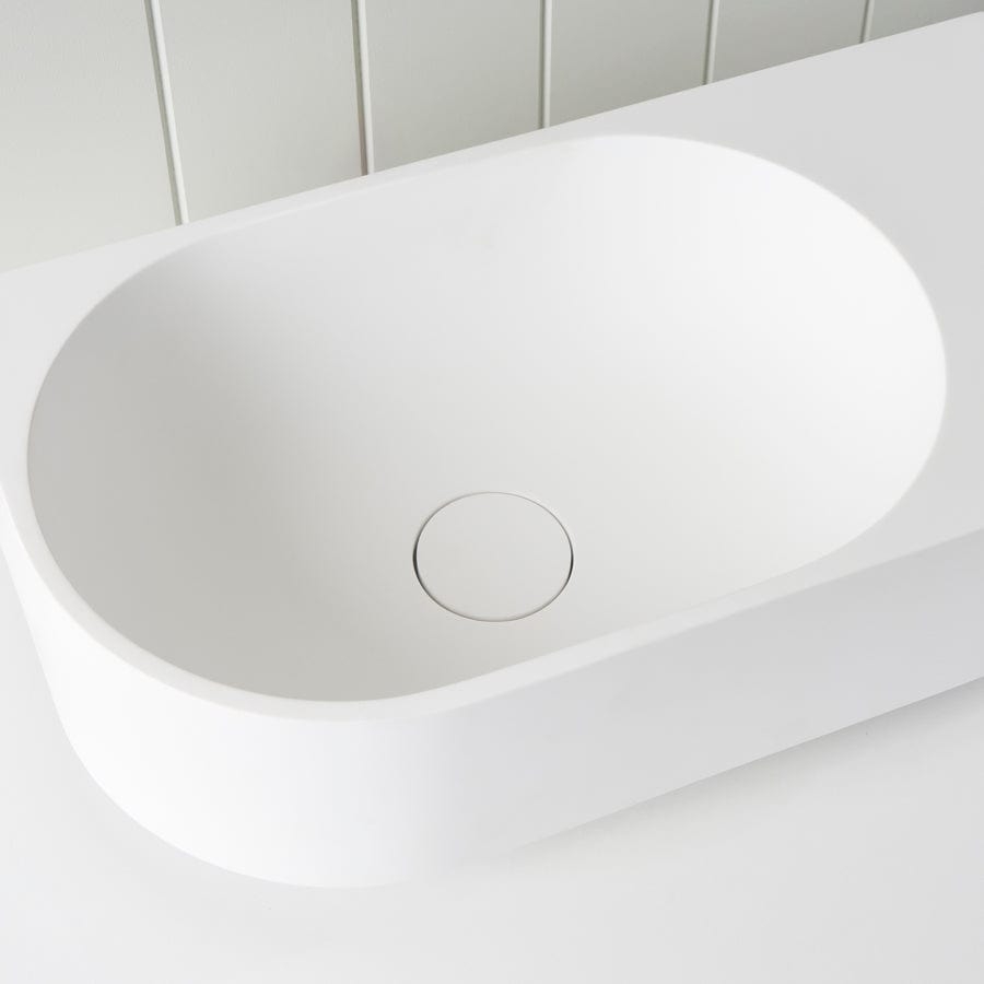 Loughlin VANITIES Pop Up Waste White - No Overflow