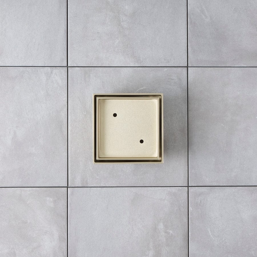 Yabby TAPWARE Tile Insert Floor Waste Large Warm Brushed Nickel