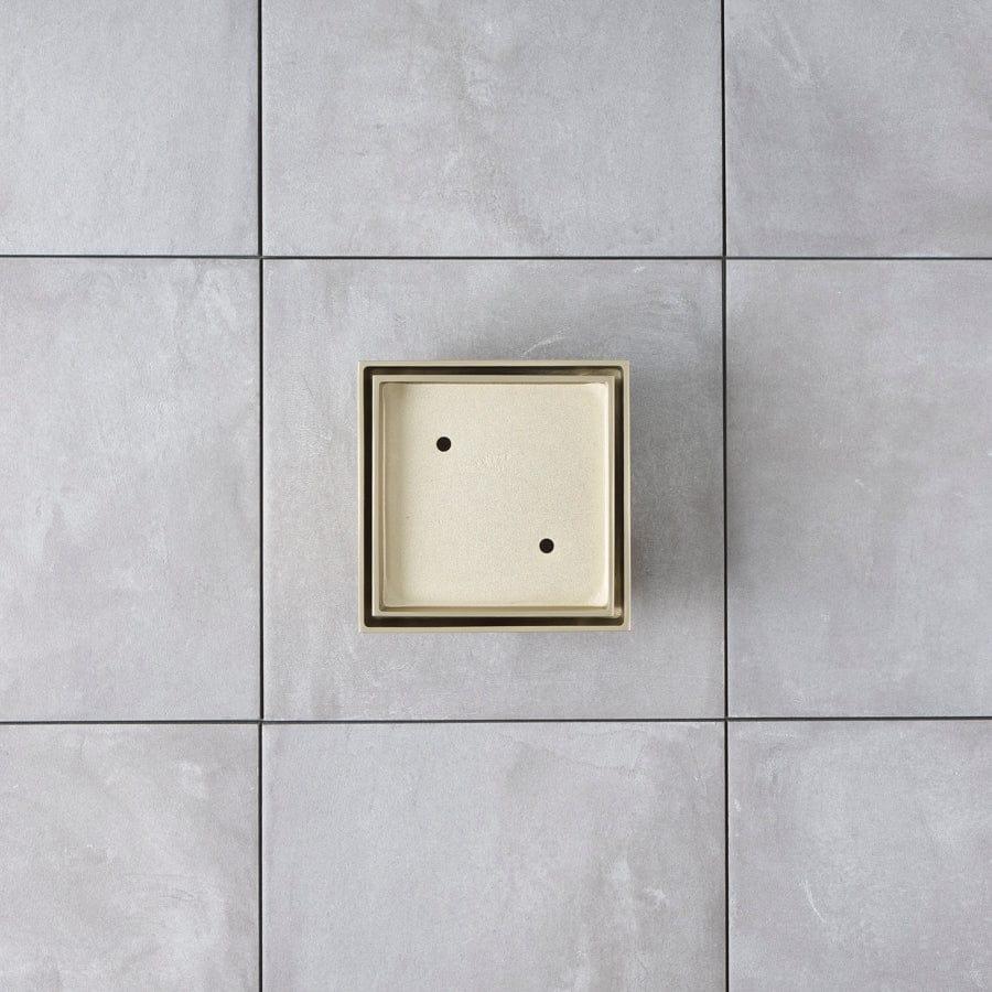 Yabby TAPWARE Tile Insert Floor Waste Large Warm Brushed Nickel