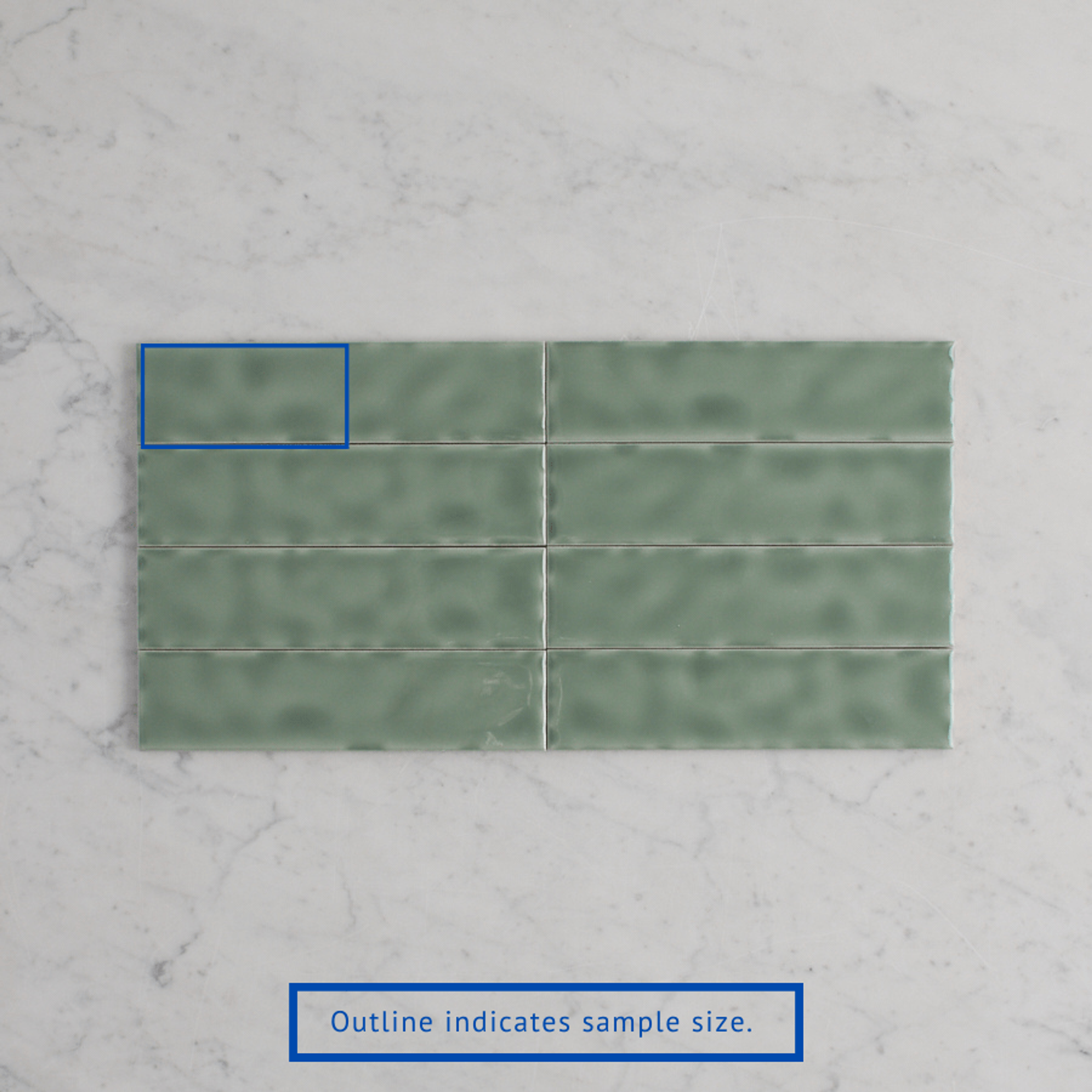 TileCloud TILE Newport Gloss Mini Subway Jade Green Tile