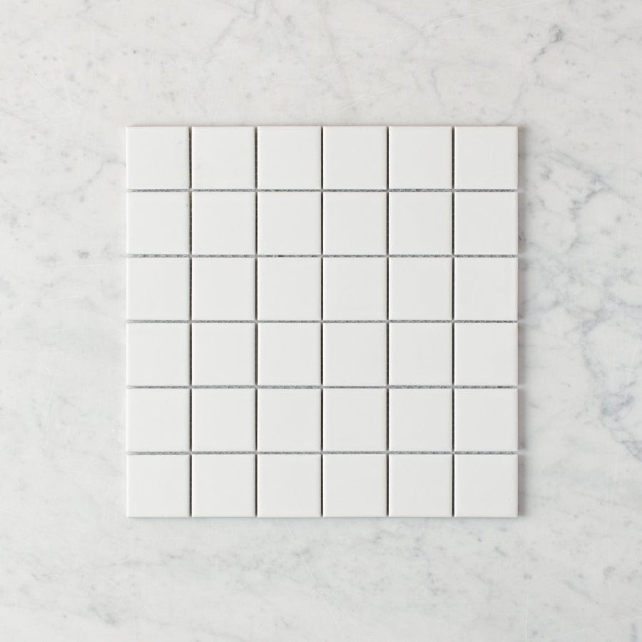 Pacific Greenwood TILE Haddon White Matte Medium Square Tile