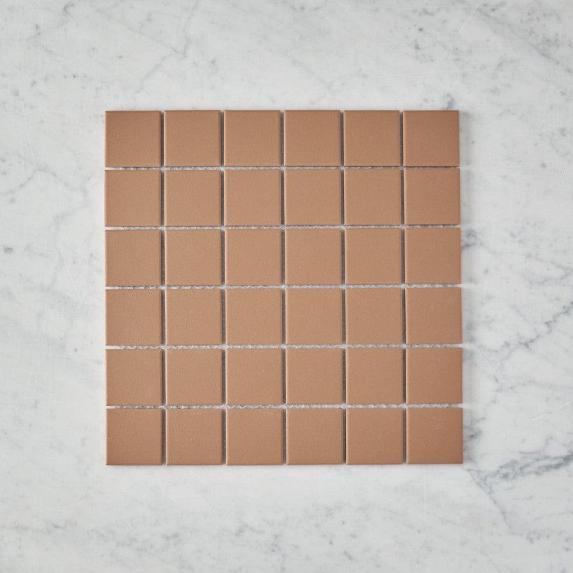 Haddon Terracotta Matte Medium Square Tile | TileCloud