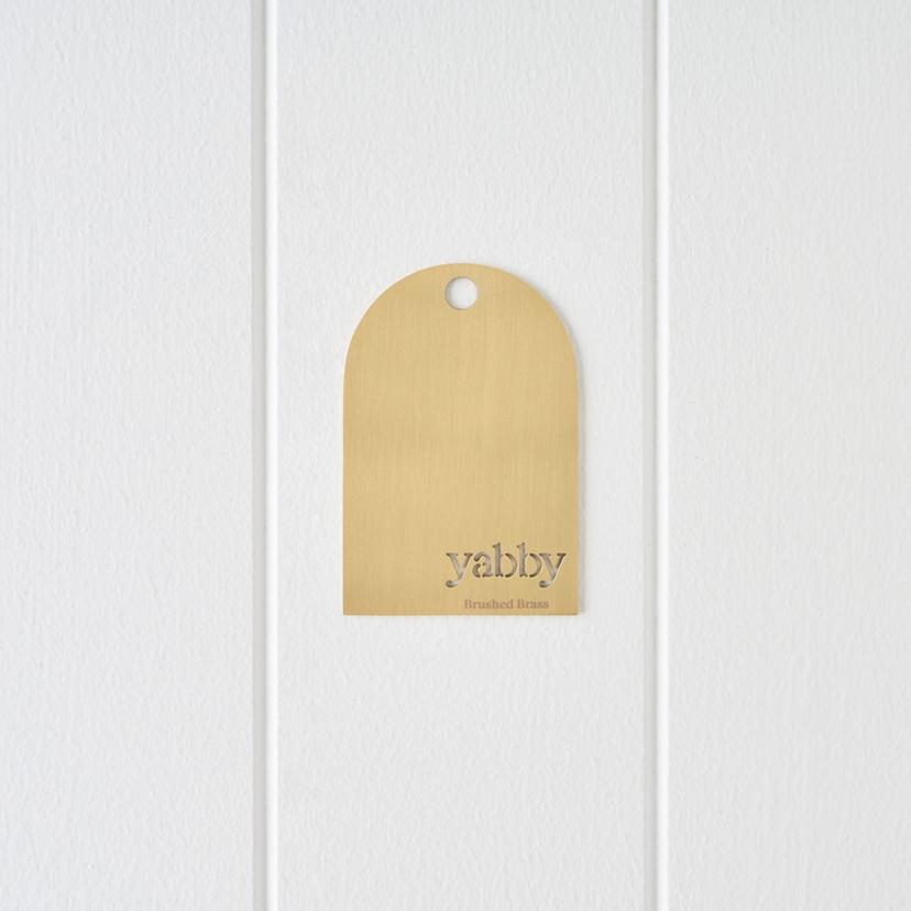 Brushed Brass Tapware Sample Disc | TileCloud