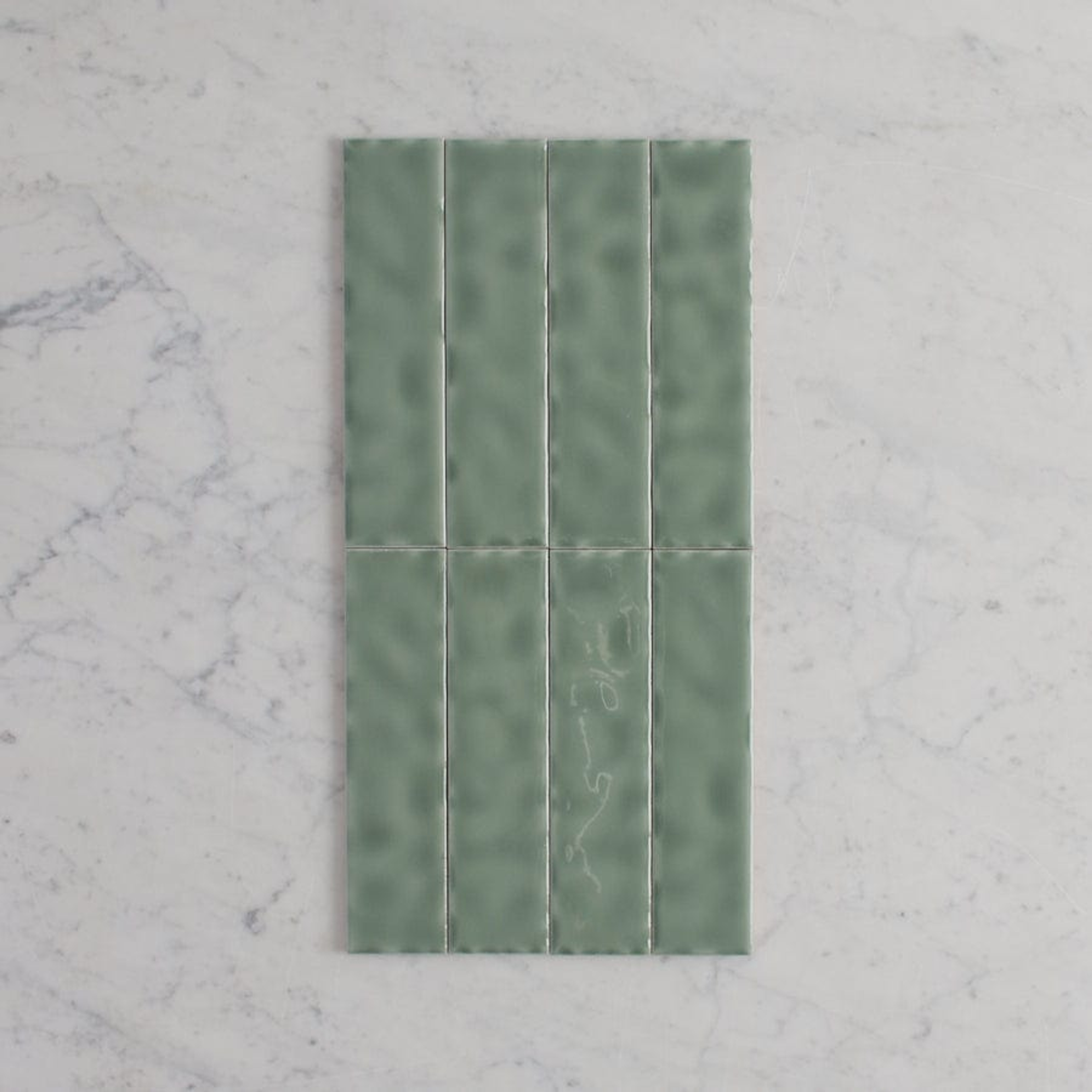 TileCloud TILE Newport Gloss Mini Subway Jade Green Tile