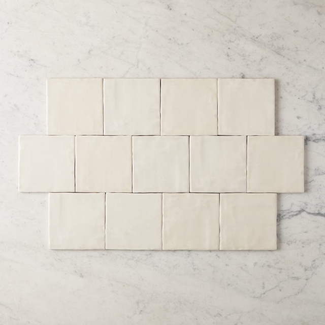 Newport Gloss Bone Mixed Square Tile | TileCloud