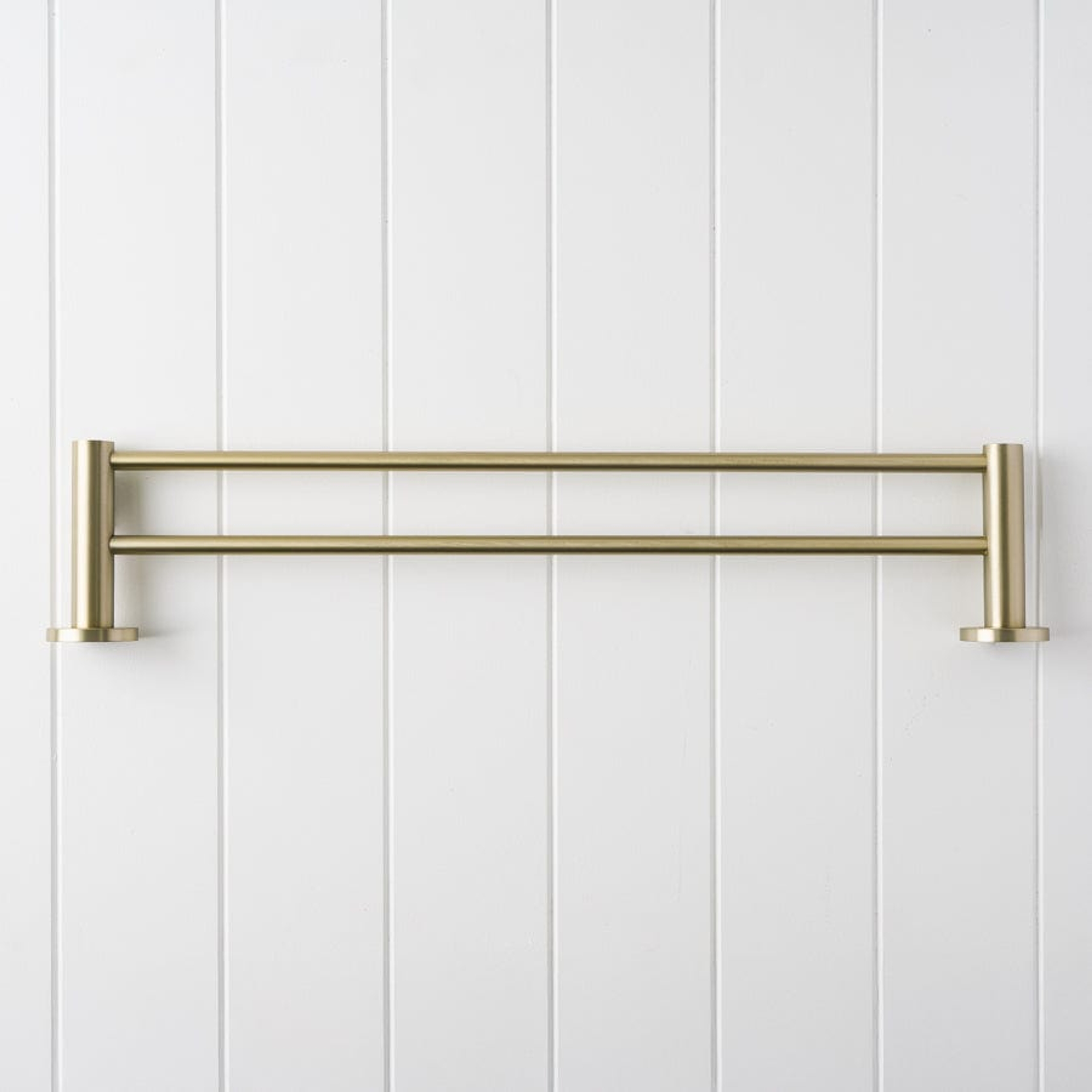 Yabby TAPWARE Sydney Double Towel Rail Warm Brushed Nickel