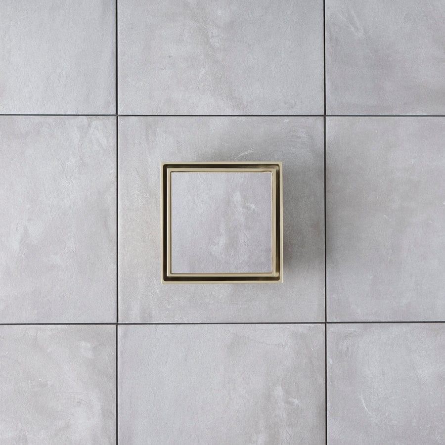 Yabby TAPWARE Tile Insert Floor Waste Large Warm Brushed Nickel