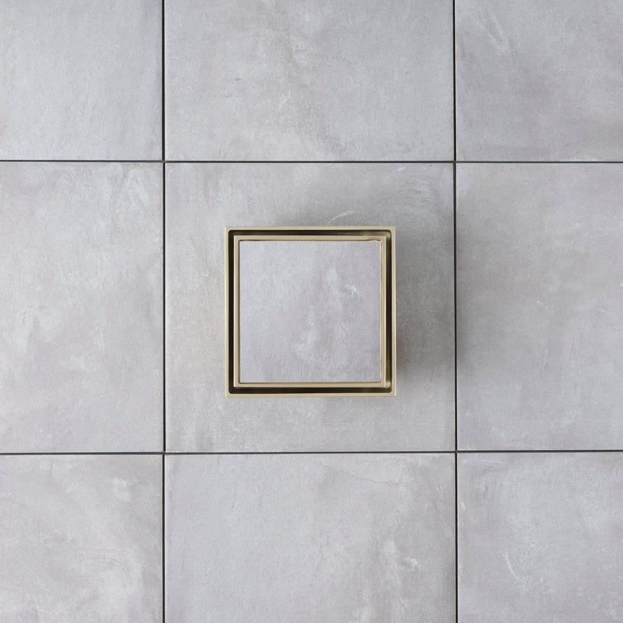 Yabby TAPWARE Tile Insert Floor Waste Large Warm Brushed Nickel