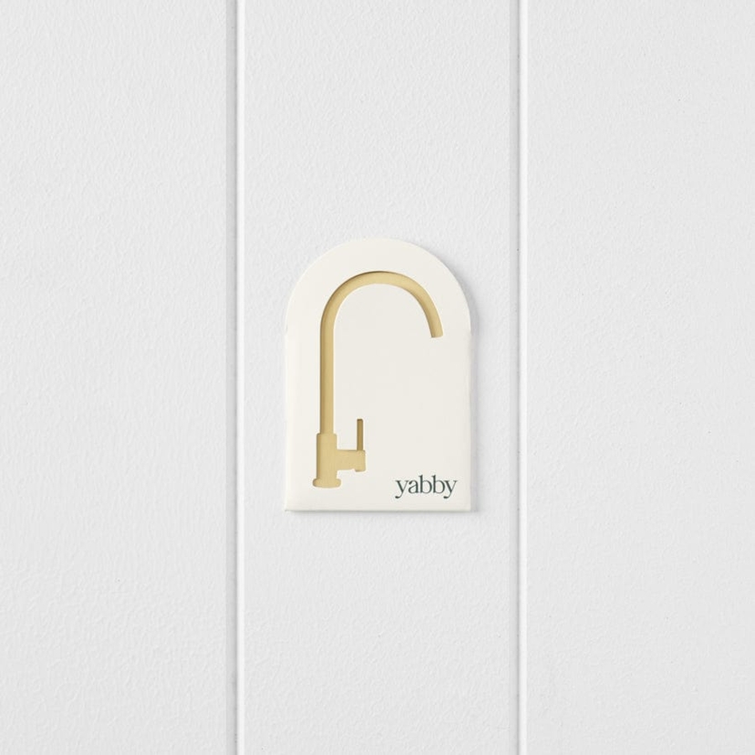 Brushed Brass Tapware Sample Disc | TileCloud