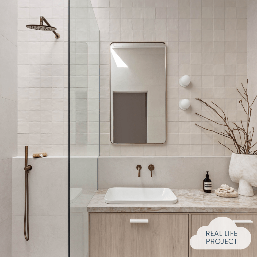 TileCloud TILE Newport Matte Bone Mixed Square Tile