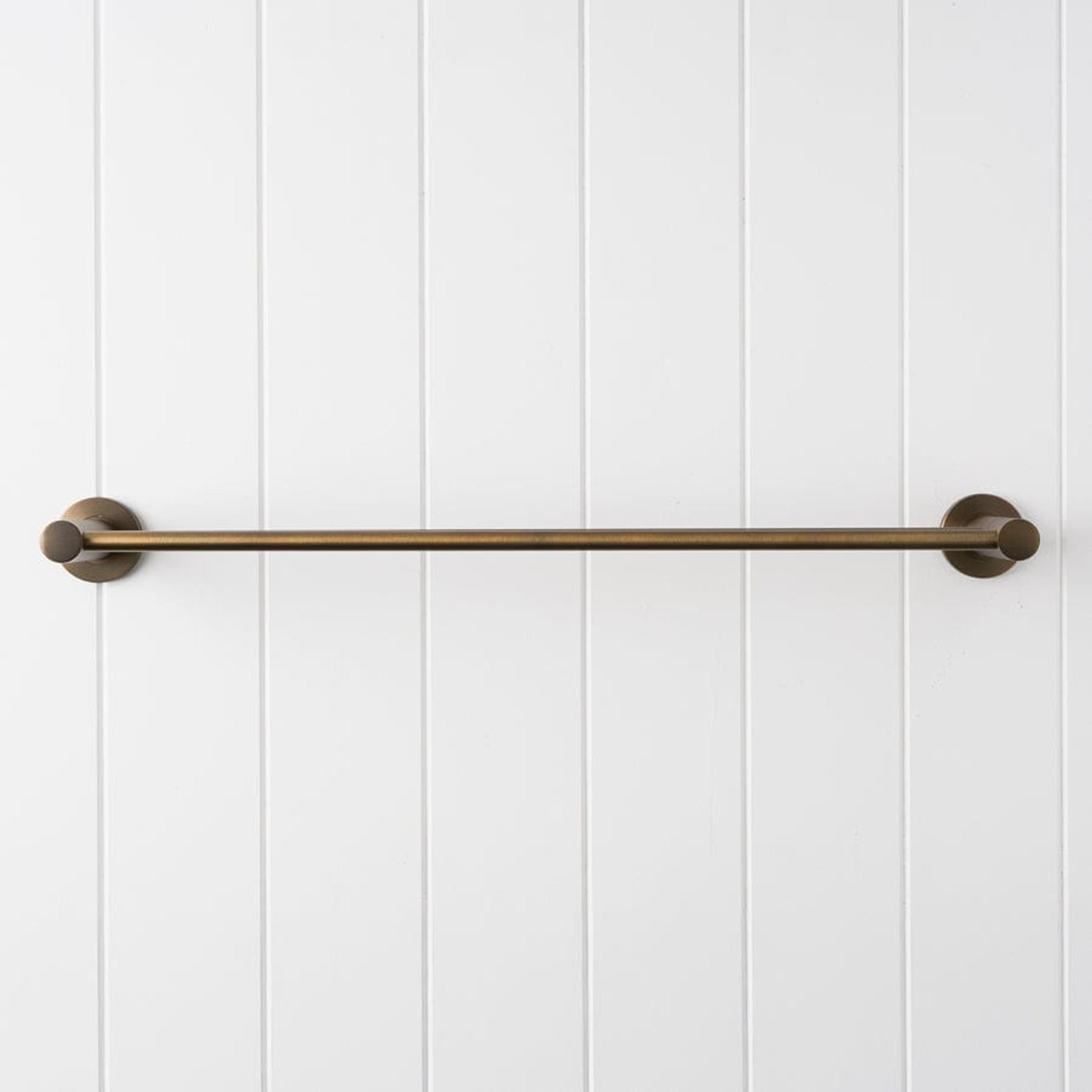 TileCloud TAPWARE Melbourne Double Towel Rail Antique Brass