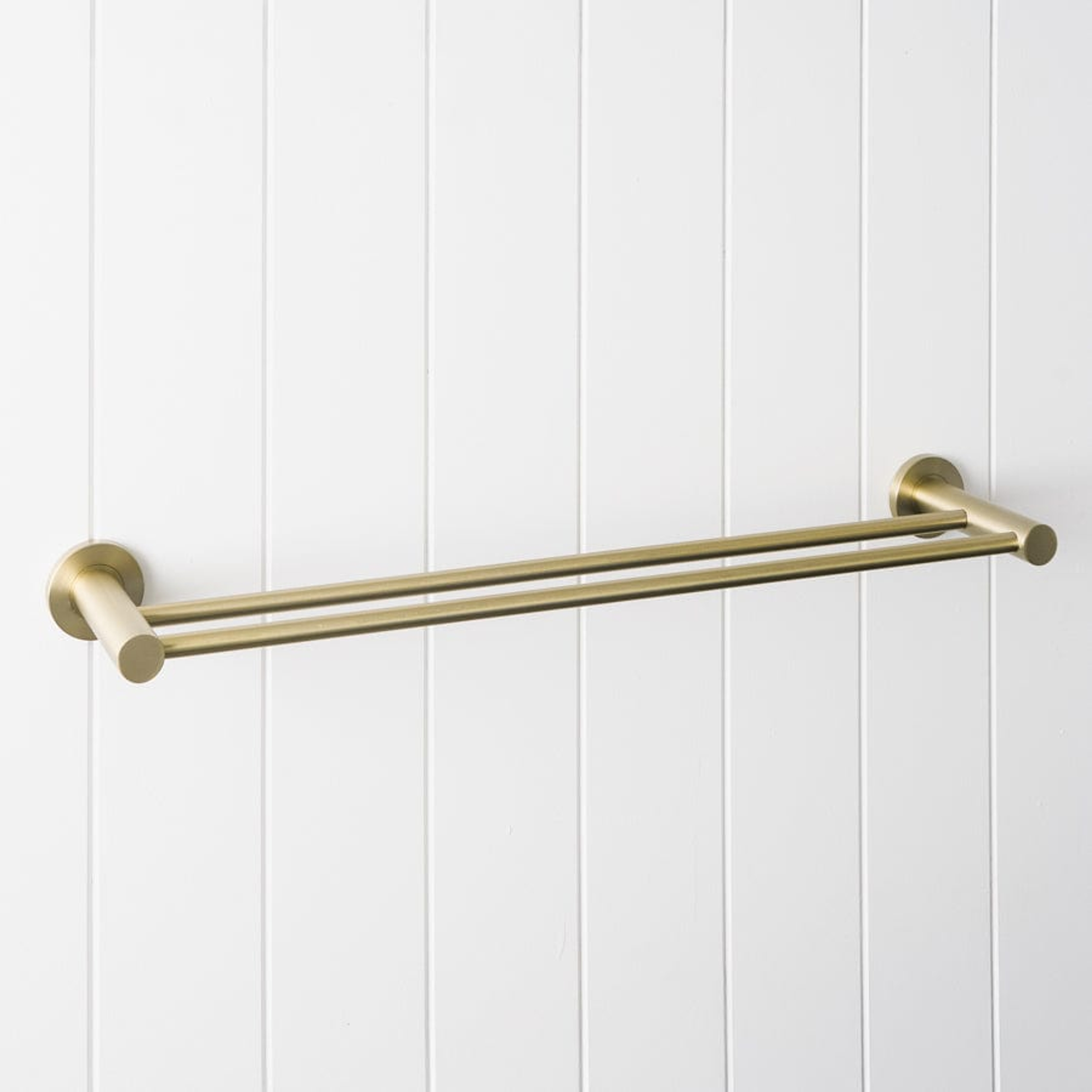 Yabby TAPWARE Sydney Double Towel Rail Warm Brushed Nickel