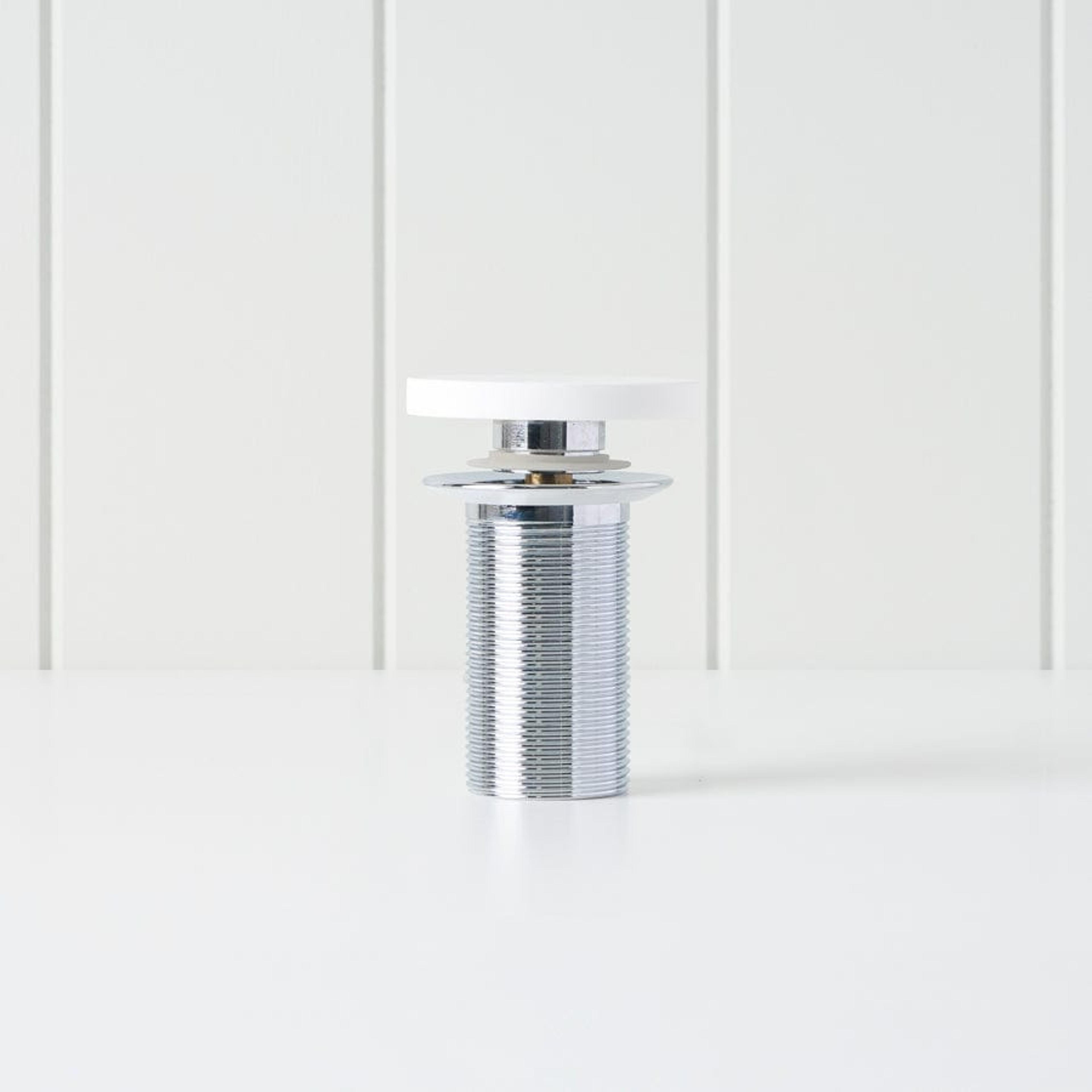 Loughlin VANITIES Pop Up Waste White - No Overflow