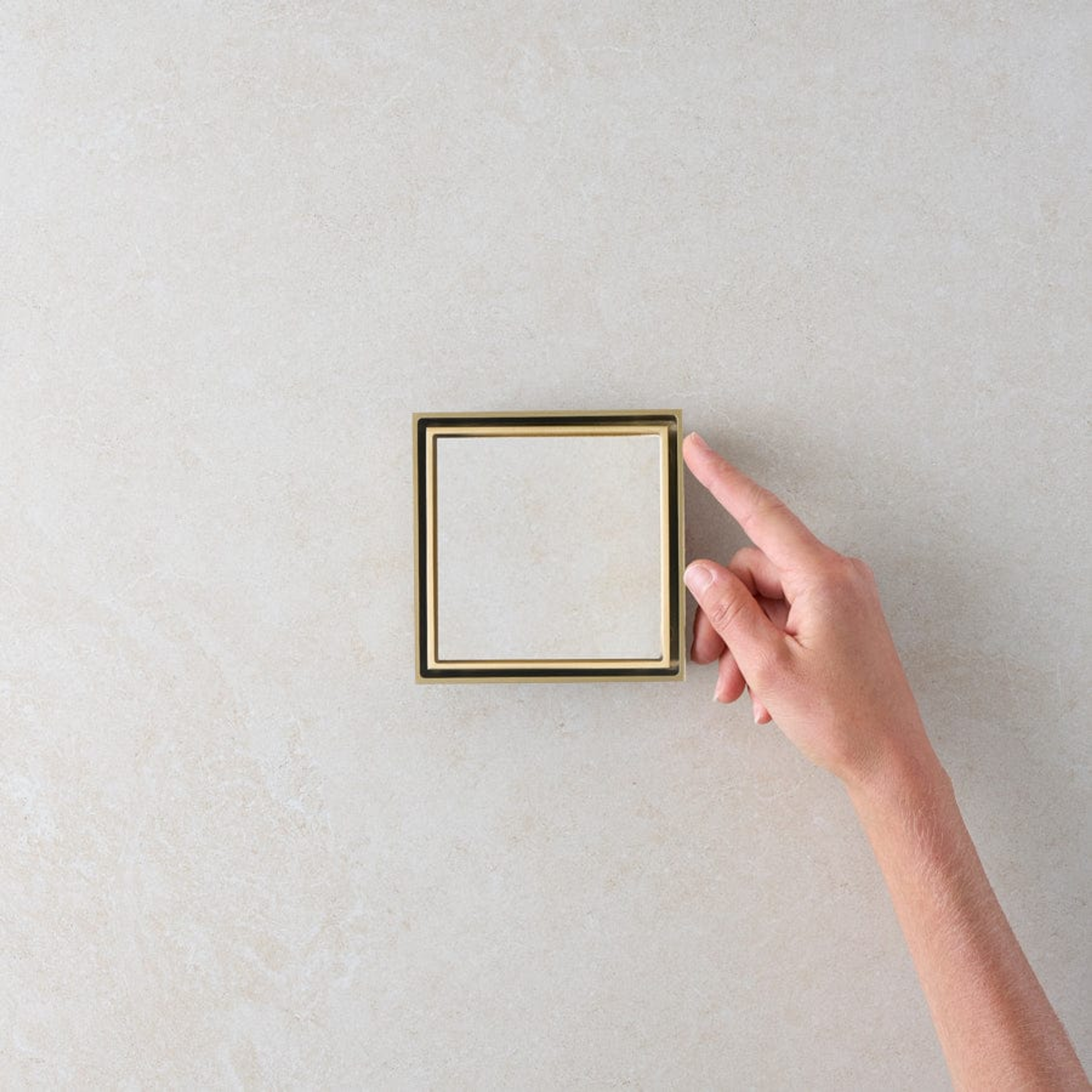 Yabby TAPWARE Tile Insert Floor Waste Large Brushed Brass