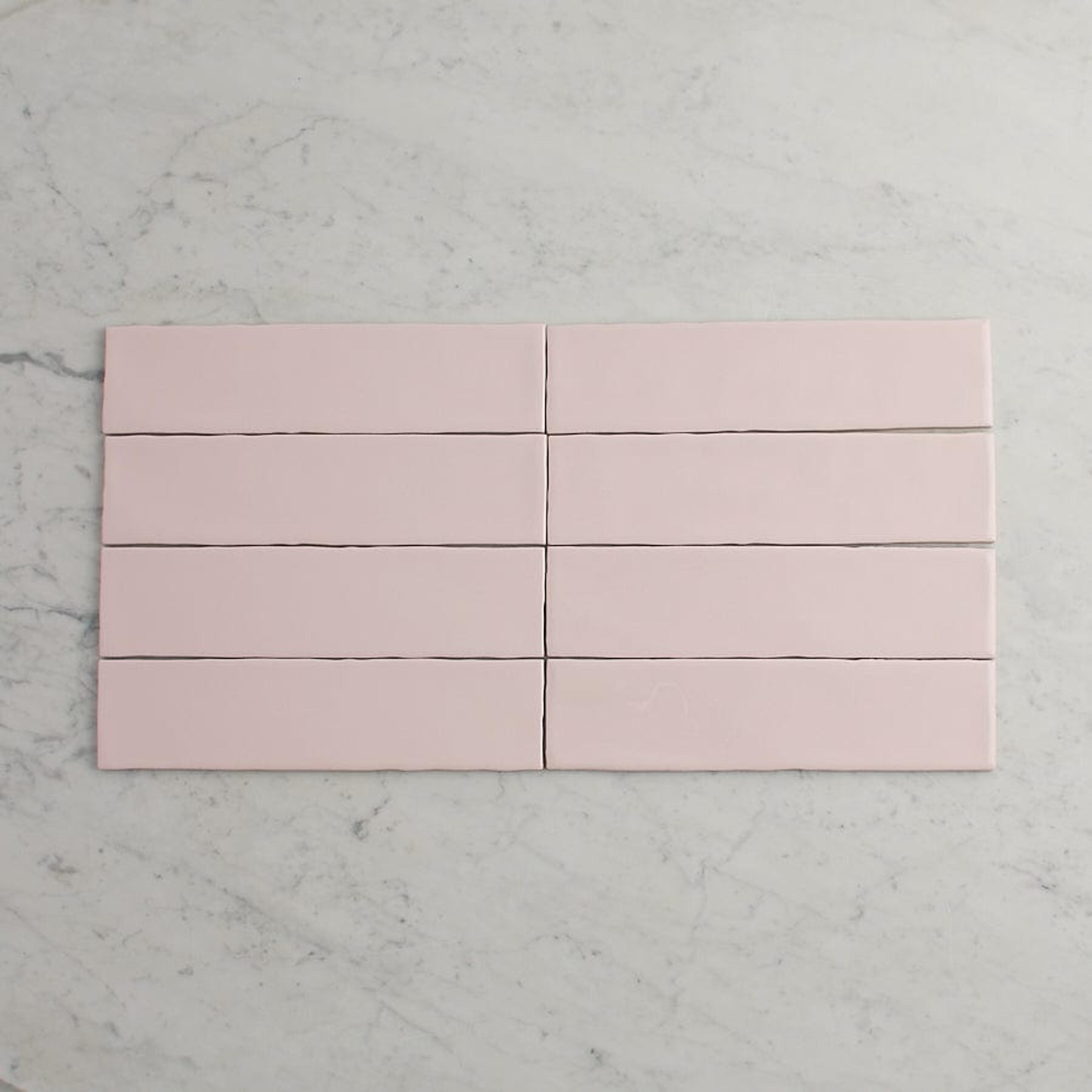 TileCloud TILE Newport Gloss Subway Baby Pink Tile