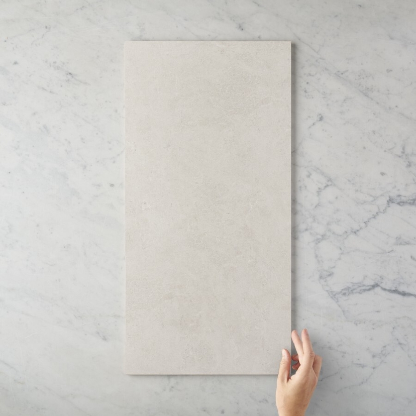 Sydney Matte White Stone Look Tile | TileCloud