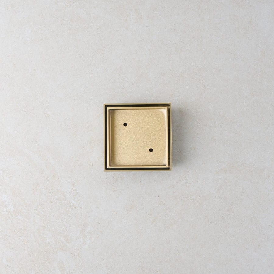 Yabby TAPWARE Tile Insert Floor Waste Large Brushed Brass
