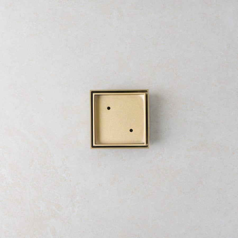 Yabby TAPWARE Tile Insert Floor Waste Large Brushed Brass