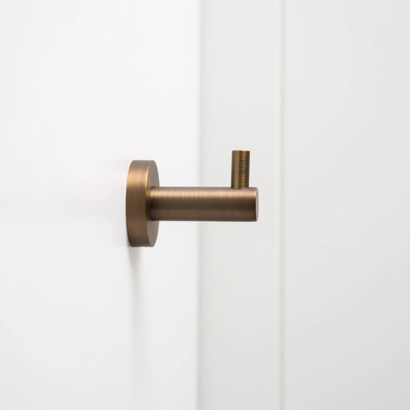 Sydney Robe Hook Antique Brass | Yabby Tapware