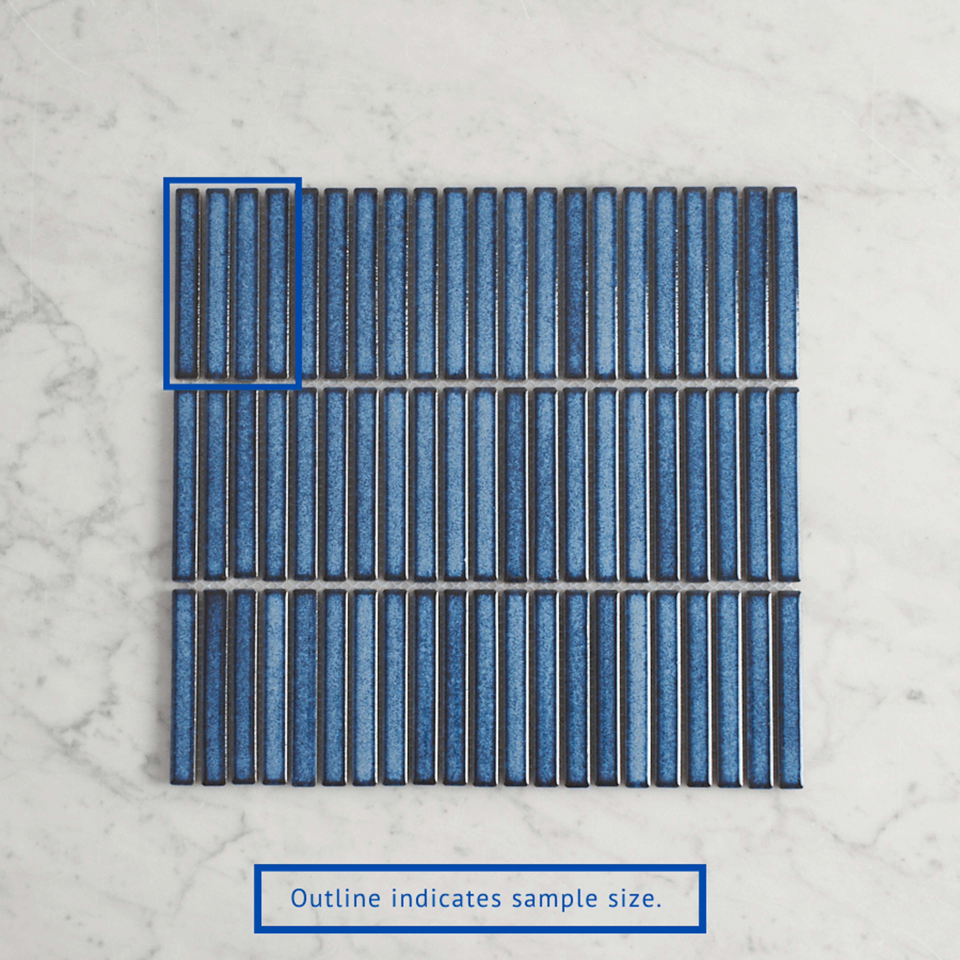 TileCloud TILE Coogee Antique Blue Kit Kat Mosaic Tile