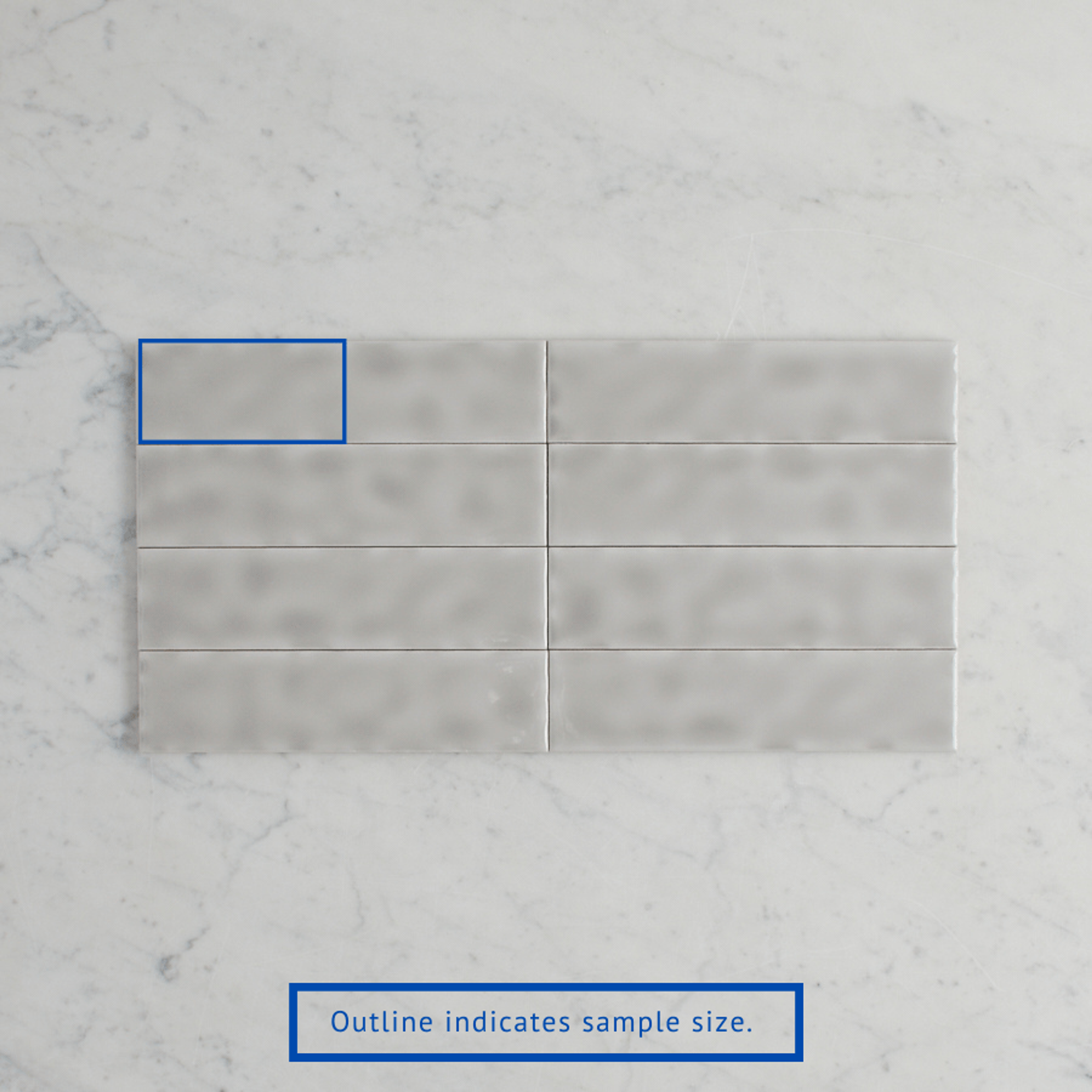 TileCloud TILE Newport Gloss Mini Subway Grey Tile