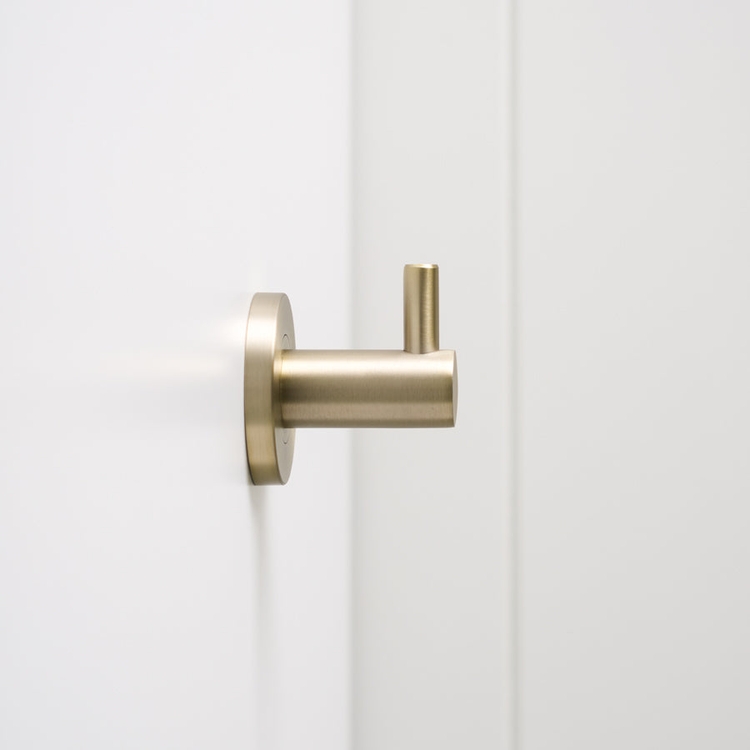 Sydney Robe Hook Warm Brushed Nickel | Yabby Tapware