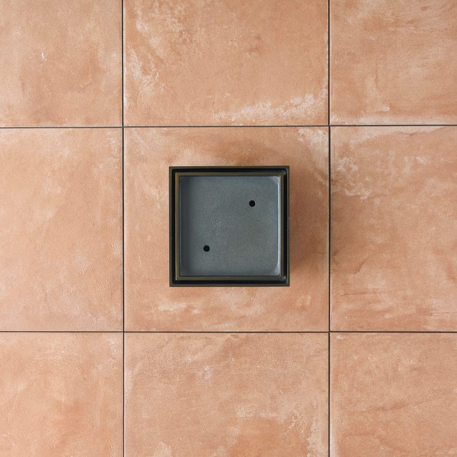 Yabby TAPWARE Tile Insert Floor Waste Large Antique Brass