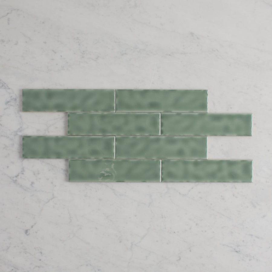 TileCloud TILE Newport Gloss Mini Subway Jade Green Tile