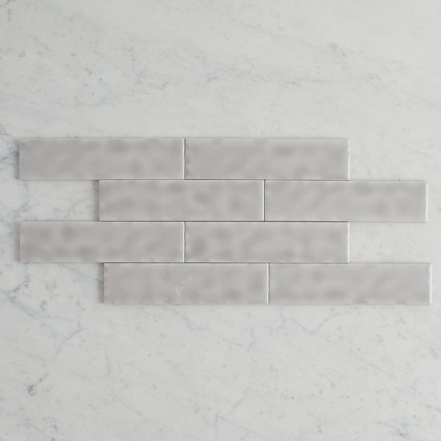TileCloud TILE Newport Gloss Mini Subway Grey Tile