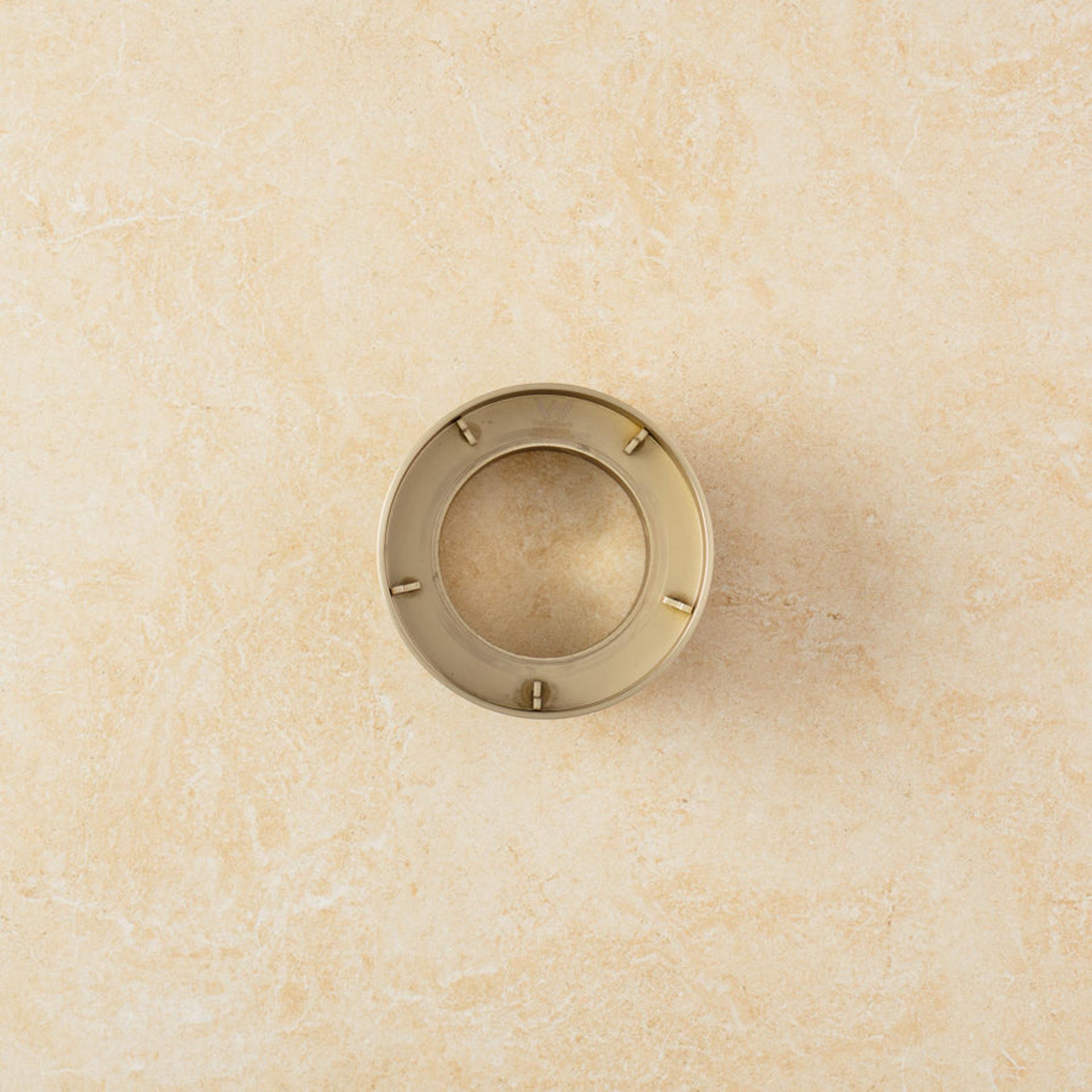 Round Tile Insert Floor Waste Warm Brushed Nickel | Yabby