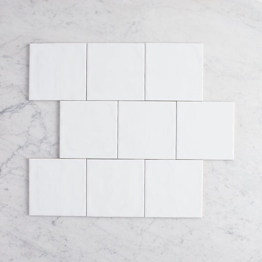 TileCloud TILE Newport Gloss Large Square White Tile