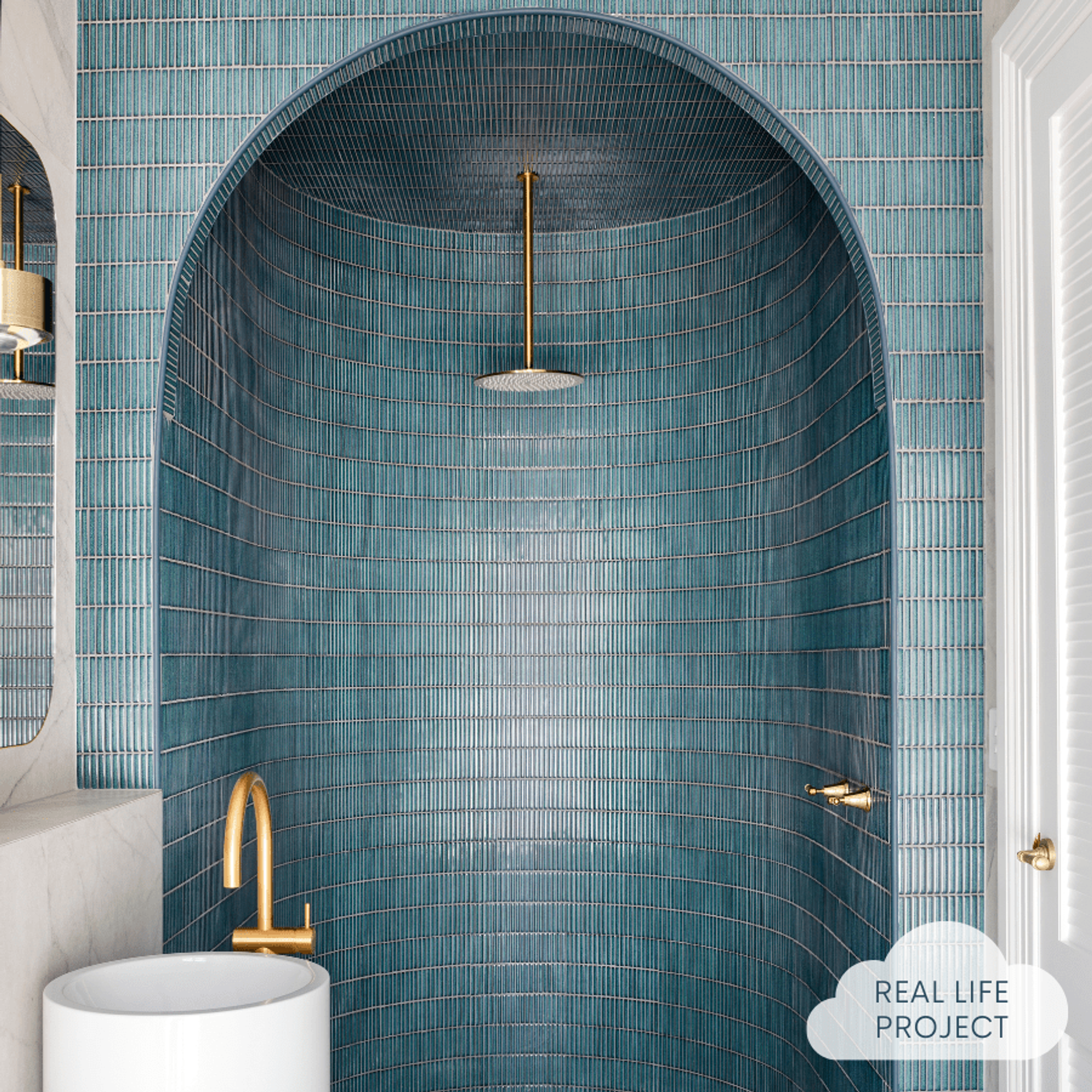 Coogee Antique Green Kit Kat Mosaic Tile | TileCloud