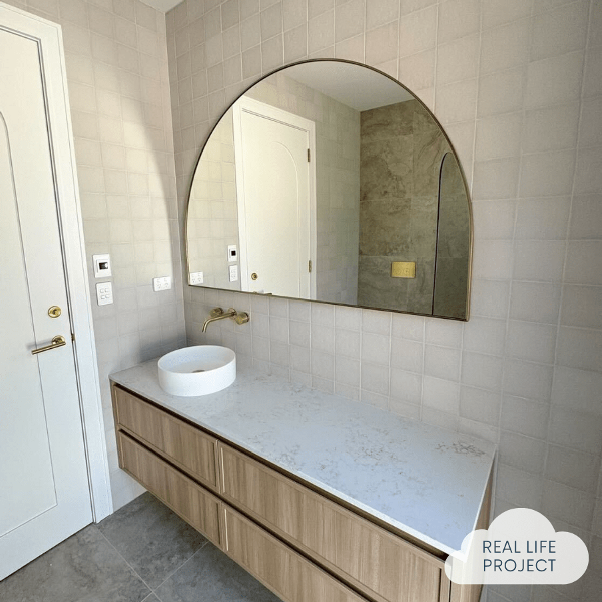 Albert Park Square Matte Vanilla Tile | TileCloud