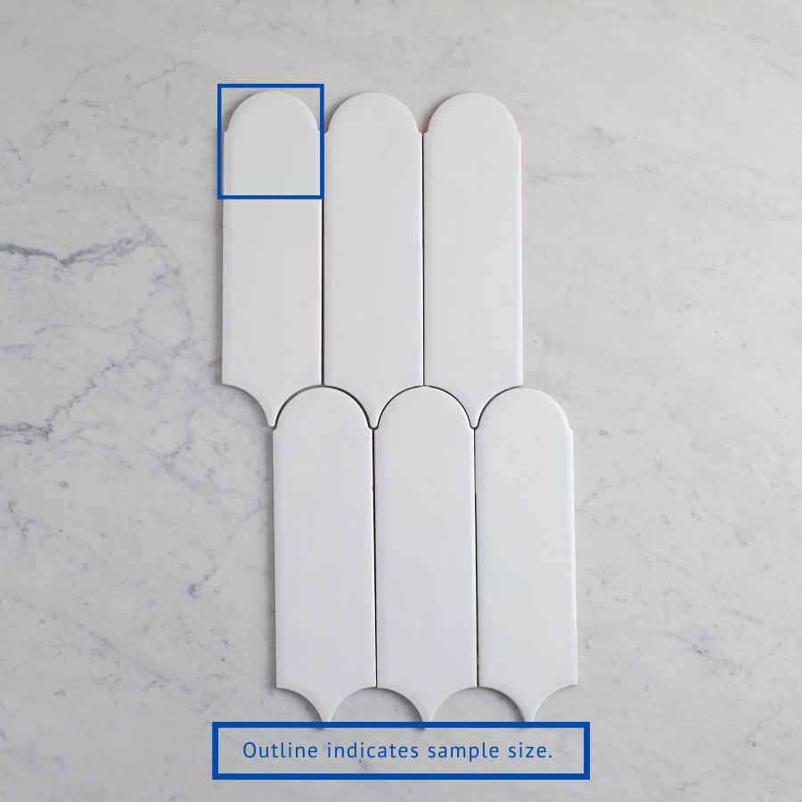 TC SAMPLE Fitzroy Matte White Feather Sample