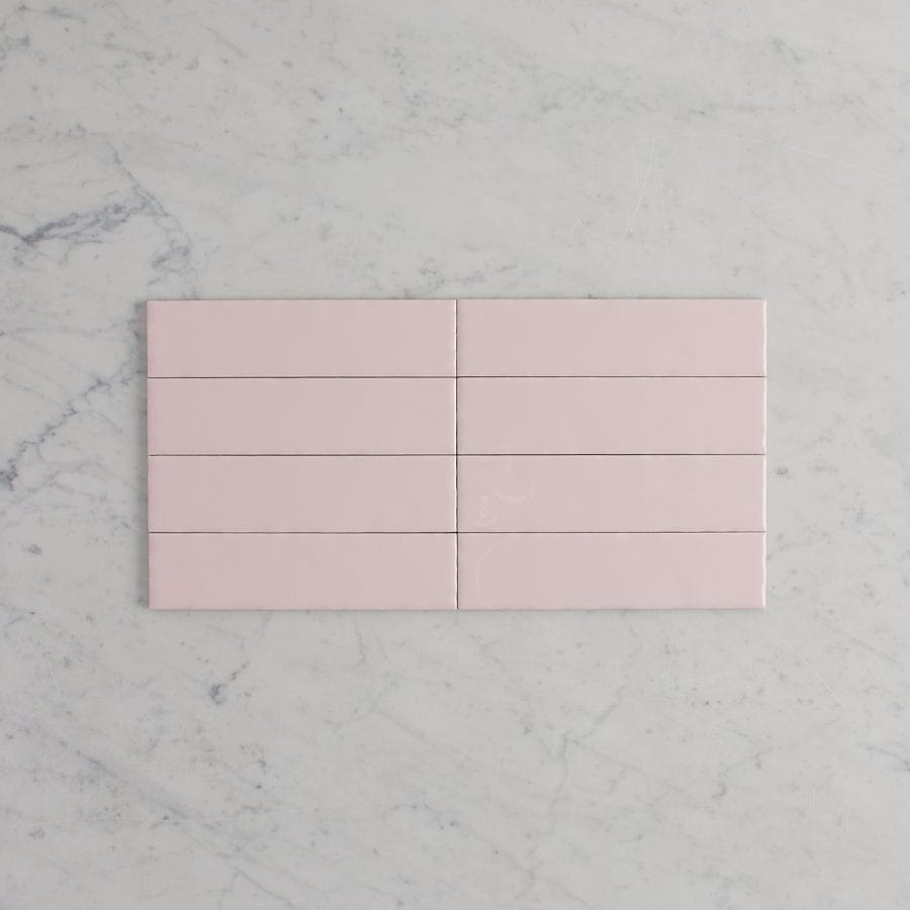 TileCloud TILE Newport Gloss Mini Subway Baby Pink Tile