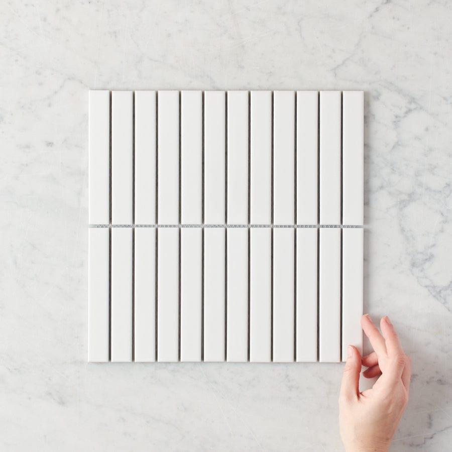 Brunswick white gloss kit kat tiles