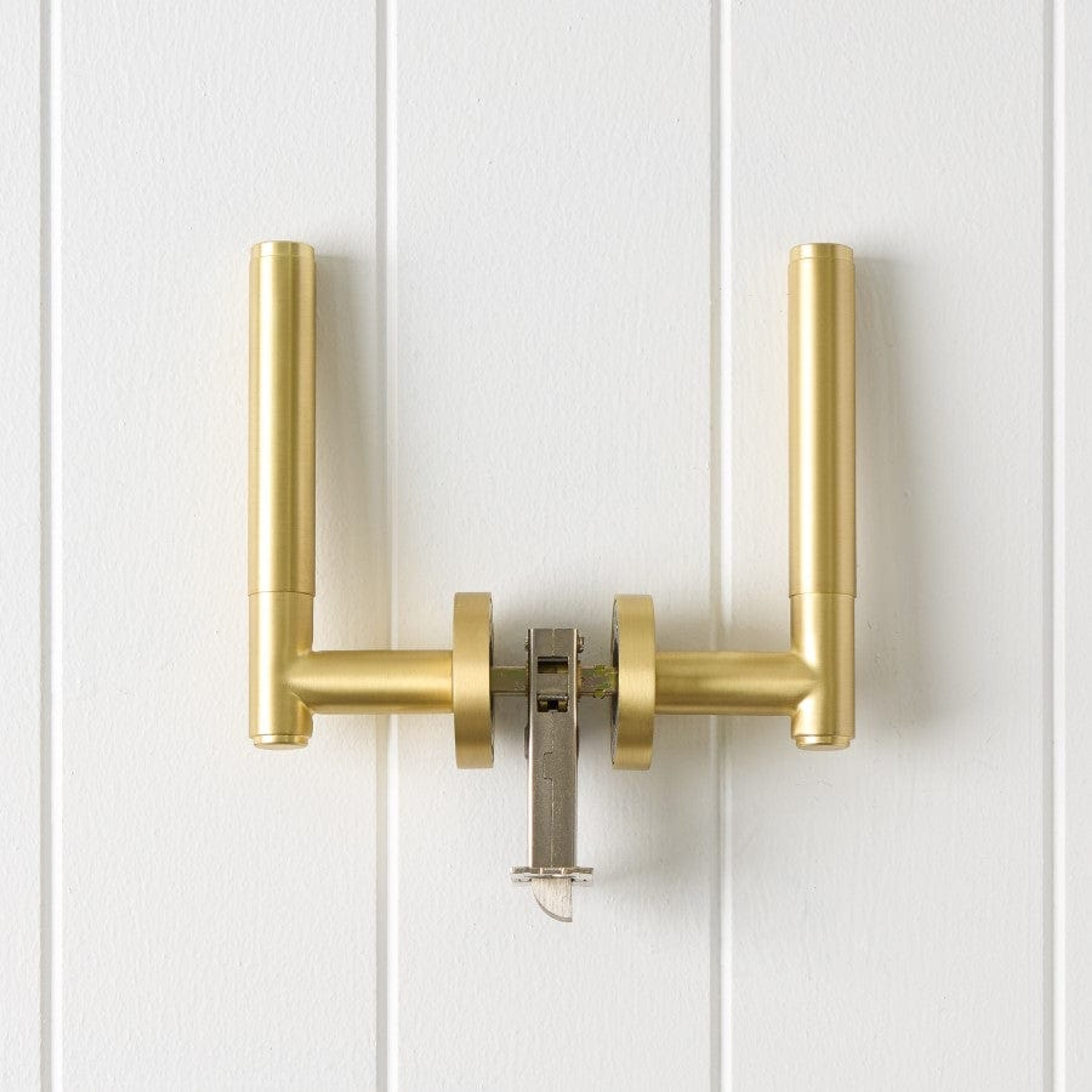 TileCloud TAPWARE Melbourne Door Handle Brushed Brass