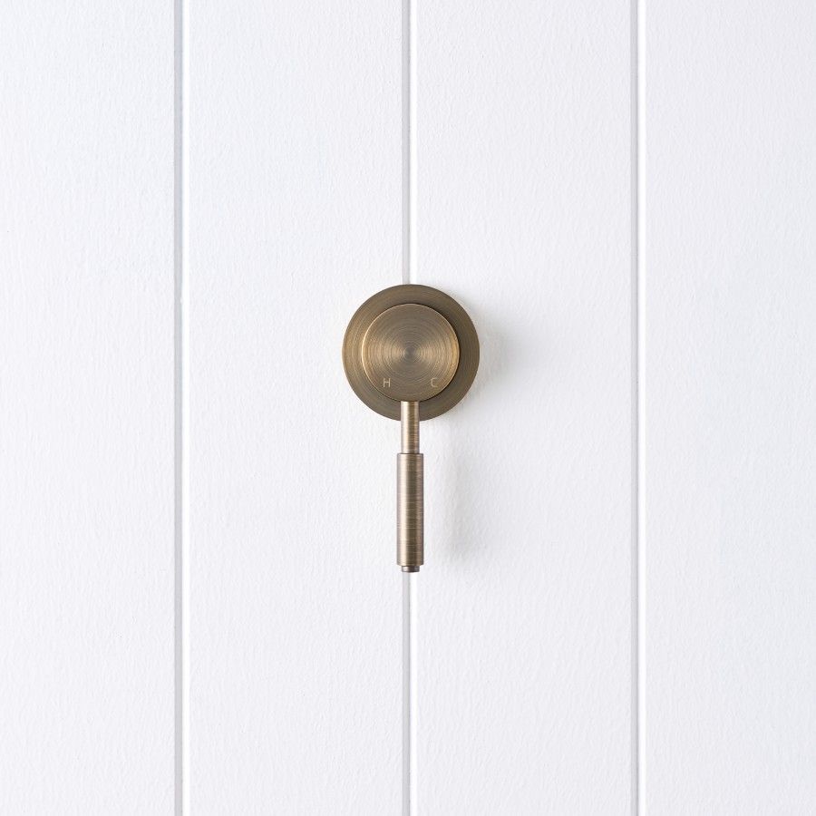 Melbourne Wall Mixer Antique Brass | Yabby