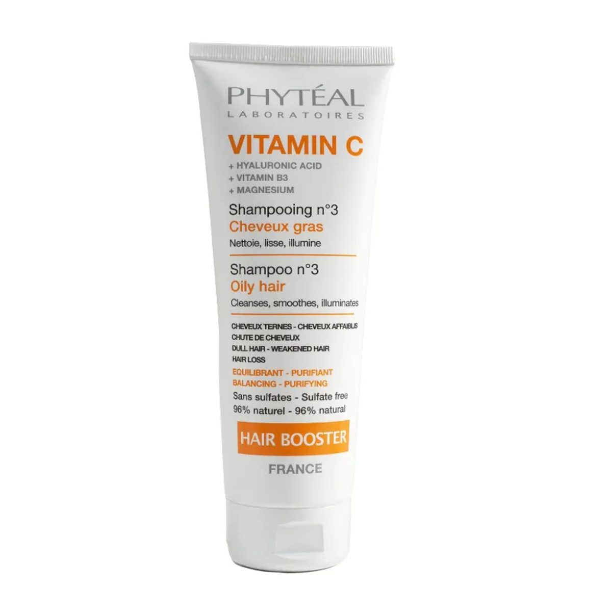 Phytéal Vitamine C Shampooing Booster N°3 Cheveux Gras, 250 ml