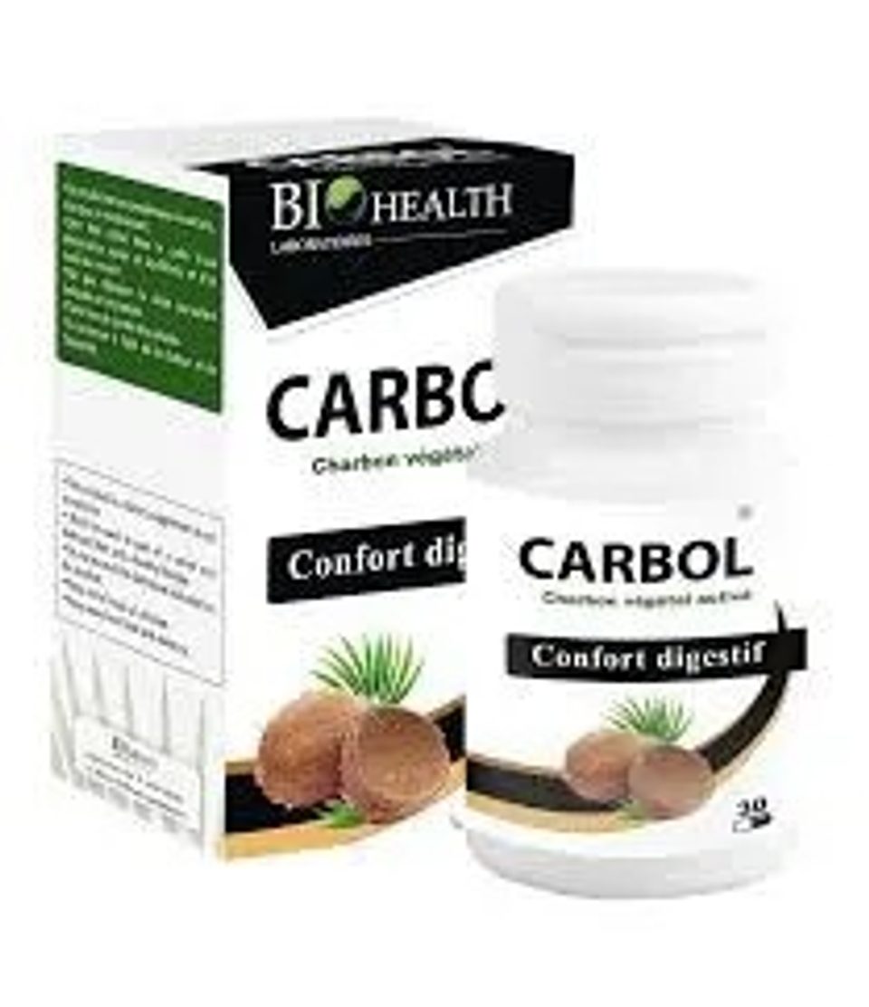 Biohealth Carbol Charbon végétal, 30 gélules